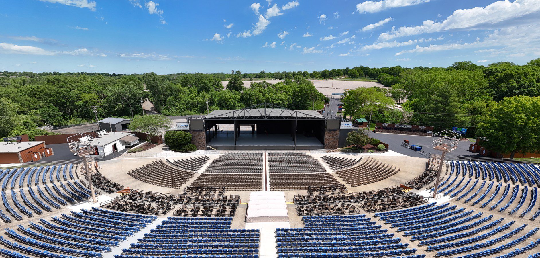 Aerial photography commercial real estate Kansas City drone image